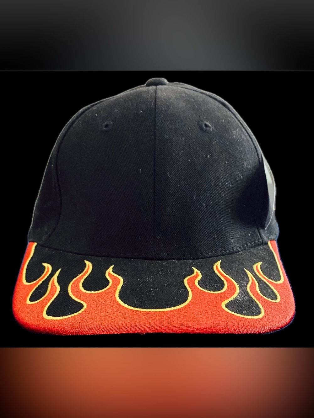 NWT Vintage Ultra Fit ONE by Magic Headwear Flame Baseball Cap